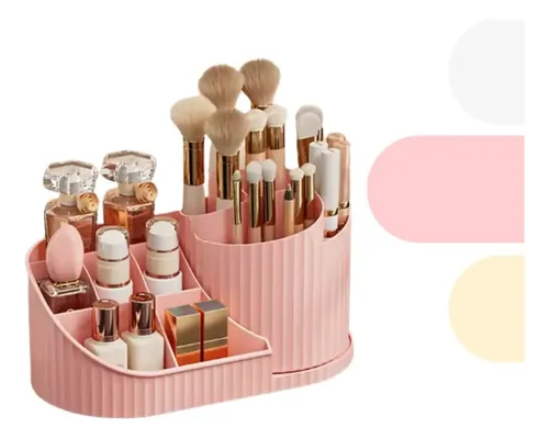 Organizador De Maquillaje Giratorio De Escritorio