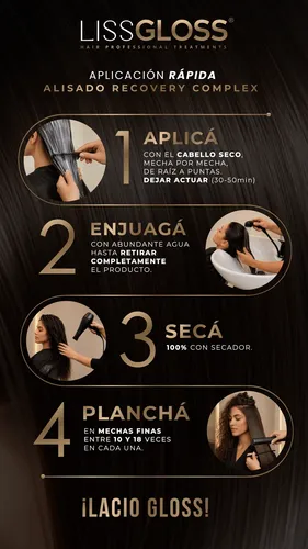 Alisado Profesional Liss Gloss Reparador 250ml – Sin Formol 250 Ml