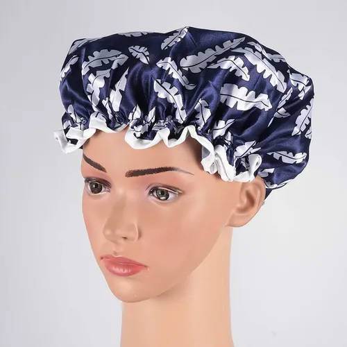 Gorro De Ducha Con Estampado Elegante, 2 Unidades, Para Baña