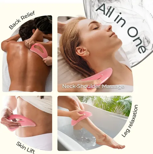 Herramienta Grande Para Raspar Gua Sha Con Mango