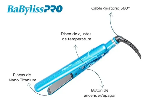 Plancha Profesional Nano Titanium 9555 Babylisspro