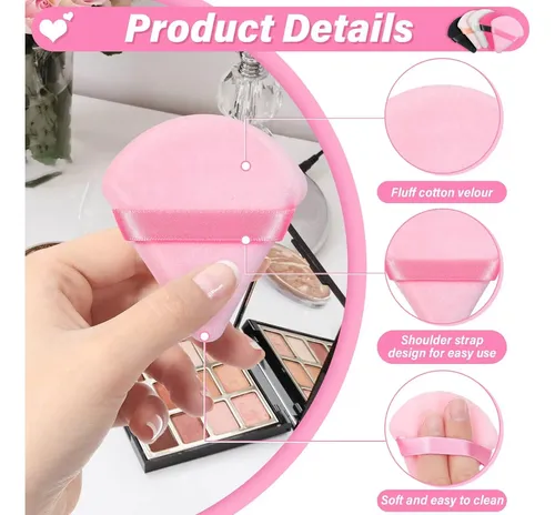 Caffox 60pcs Powder Puffs For Face Powder, Triangle Powde…