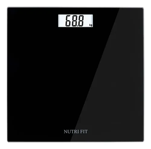 Báscula De Baño Digital Nutri Fit, Peso Corporal 180 Kg, Neg