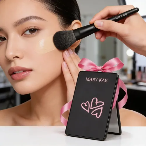 Regalo Mujer Mary Kay. Set De Brochas Con Estuche+ Regalo