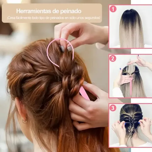 Kit Ligas For Peinar Con Accesorios For Trenzas 24 Color