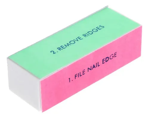 Lima Block Brillo Buffer 4 Pasos Cherrycoco Bloque Manicuria