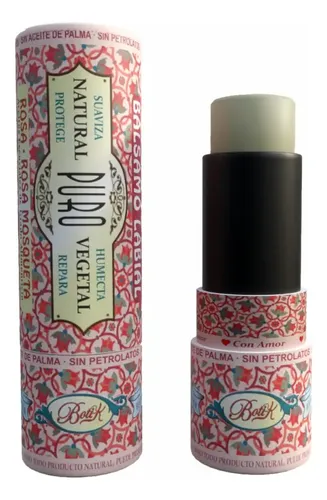 Balsamo Labial Botik Vegano Y Celíaco 5%off Sabor Rosa + Rosa Mosqueta