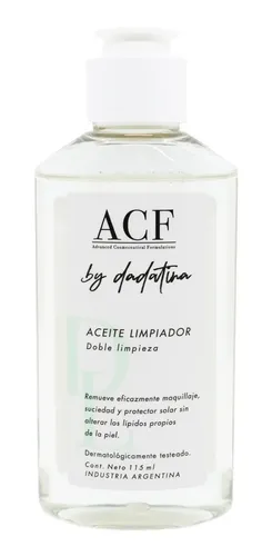 Acf Dadatina Aceite Limpiador Desmaquillante X 115ml Local