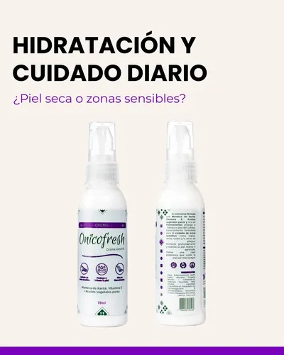 Crema Corporal Zonas Sensibles Codos Axilas Ingles Genital Pliegues Onicofresh Quemaduras simples Picaduras insectos Activos Naturales Lavanda Tea Tree