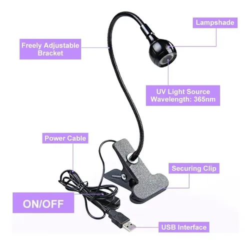 Lampara Uv Led 3w Para Uñas De Gel