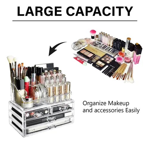 Organizador Maquillaje 5 Cajones De Acrílico Cosméticos