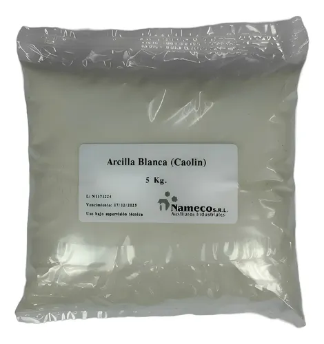 Arcilla Blanca (caolin) – 5 Kg – Uso Cosmetico