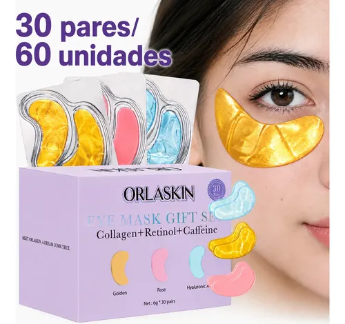 Mascarilla Ojos 24k Oro Hidratante Ojeras Y Bolsas 30pares