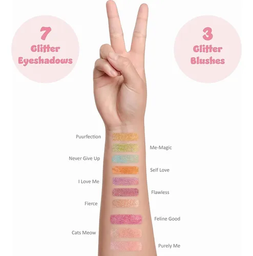 Paleta Perfectly Me Glisten & Glitter – 10 Sombras Y Rubor