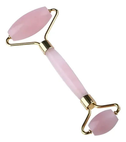 Rodillo Piedra Jade Rosa Masajeador Facial