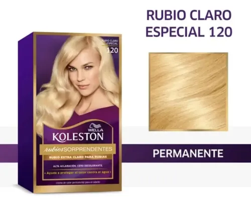 Tintura Permanente Koleston Wella 120 Rubio Claro Especial para Cabello