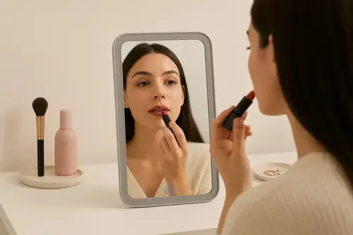 Espejo Para Maquillaje Con Luz Led Panel Touch