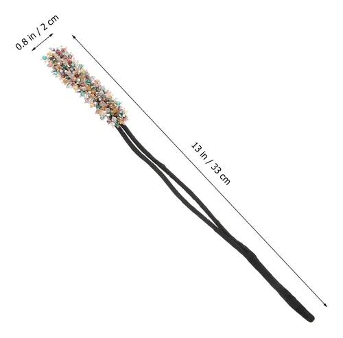 3 Uds. Moldeador De Moños Con Brillantes Para Cabello Largo