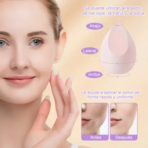 Kit 14 Esponjas De Maquillaje Rosa Medianas