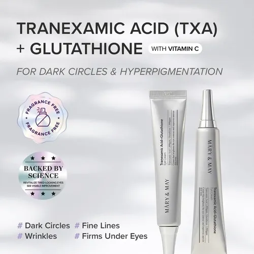 Crema Para Ojos Mary&may Con Ácido Tranexámico Y Glutatión