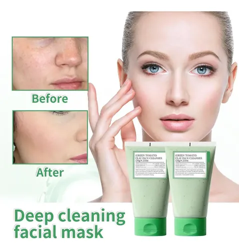 Mascarilla Facial De Arcilla Verde De Tomate – Limpieza .