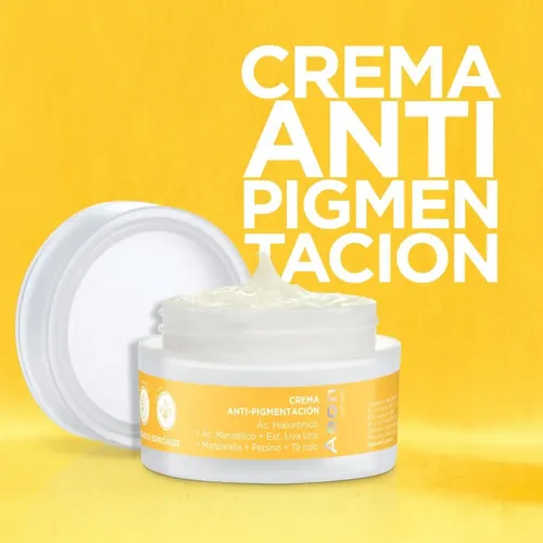 Crema Blanqueadora Acido Mandelico Manzanilla Pepino Arbell