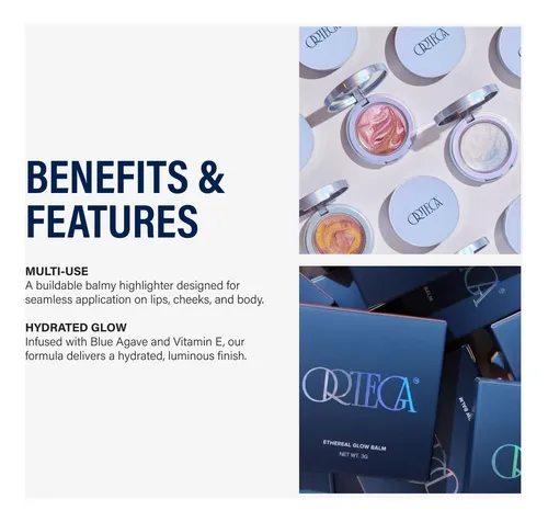 Bálsamo Facial Iluminador Ortega Ethereal Hidratante Con Vit