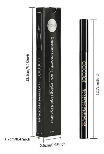 Docolor Eyeliner Delineador Líquido Secado Rápido Waterproof