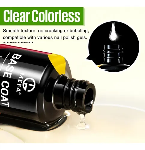 Mefa Set Base Y Top Coat Gel 15 Ml