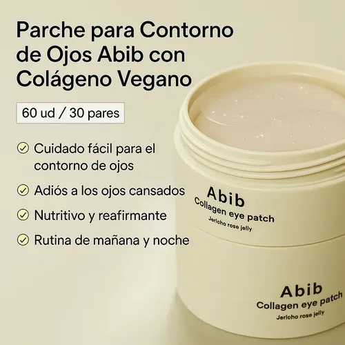 Parche Hidrogel Ojos Abib Antioxidante Hidratante Ácido Hialurónico Colágeno 60 Uds