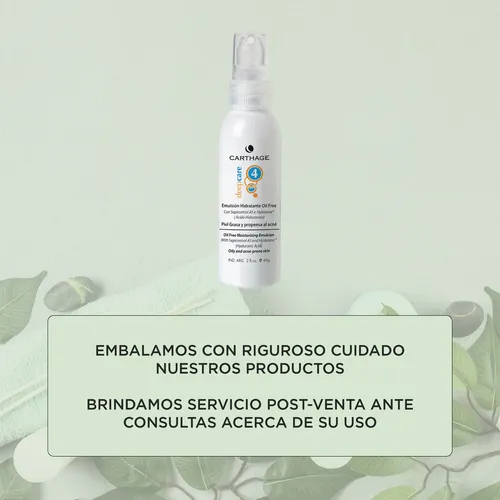 Crema Hidratante Piel Grasa Emulsion Poros Carthage Acne
