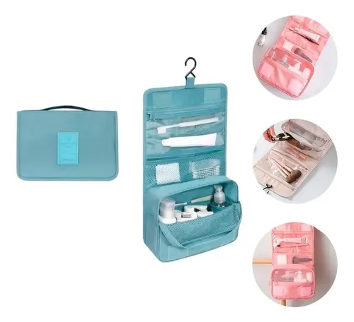 Neceser Bolso Valija Viaje Organizador Colgante Impermeable Azul