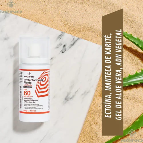 Protector Solar Spf 60 Facial Corporal Fluido Tono Oscuro