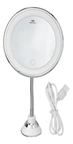 Led Makeup Mirror With 10x Magnification And -///