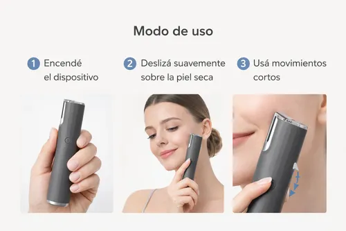 Depilador Facial Eléctrico Dermaplaning Recargable Usb Mujer