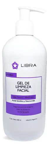 Gel Limpieza Facial Piel Grasa Ácido Salicílico 500ml Libra