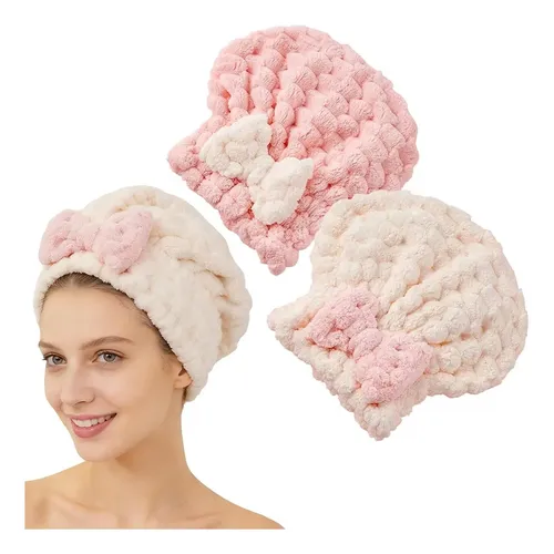 Toalla De Microfibra Para Cabello Mojado, Turbante De Secado As Shown