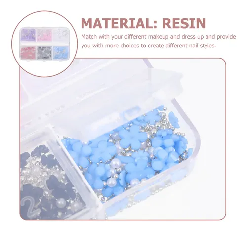 1 Caja De Encantos Para Uñas 3d Flores Decorativas