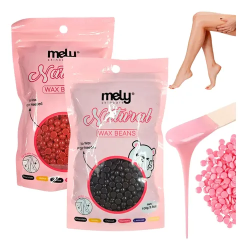 Cera Natural Depilatoria En Perlas Elástica 100grs Wax Beans