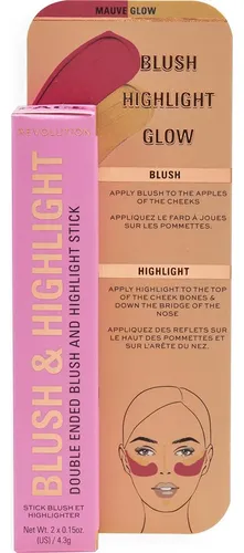 Barra Doble De Rubor Y Iluminador Revolution Mauve Glow
