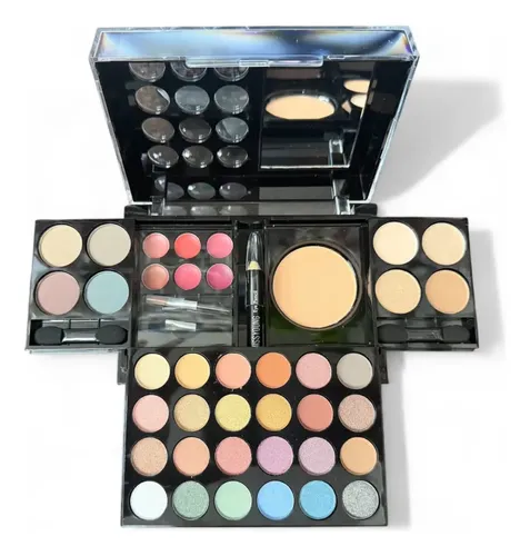 Mini Paleta De Maquillaje Todo En Uno Compacto Con Espejo
