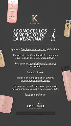 Ampolla De Keratina Ossono Individual Repara Nutre Fortalece