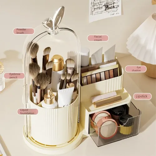 Organizador De Brochas De Maquillaje Con Cajones