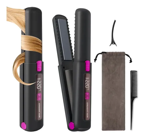 Plancha De Pelo Nsyee 2 En 1 De Cerámica Inalámbrica 4500 Ma