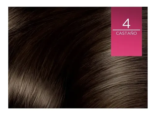 Kit Tintura Permanente L’ Oréal Paris Excellence Creme Tono 4 castaño