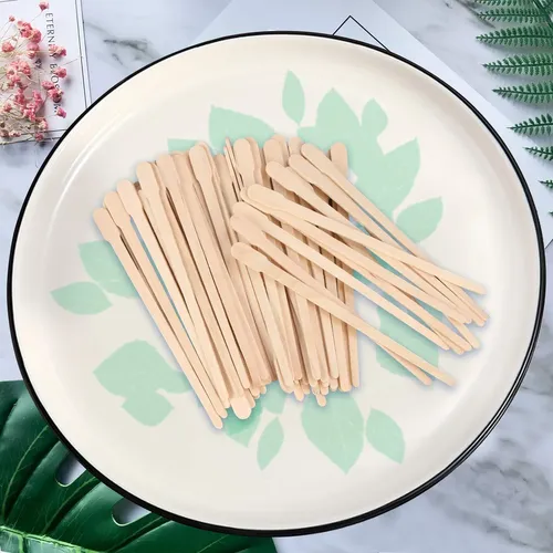 200 Palitos De Madera Para Depilar Cejas Y Vello Facial