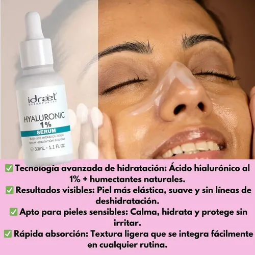 Idraet Serum Hialuronico 1% Hidratación Intensiva 30ml