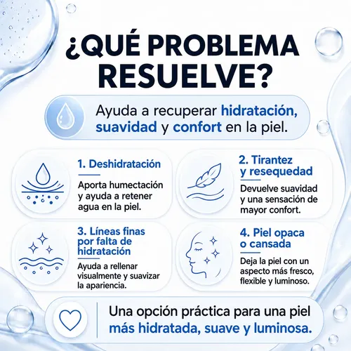 Serum Facial Hidratante Ácido Hialurónico Piel Seca Antiedad