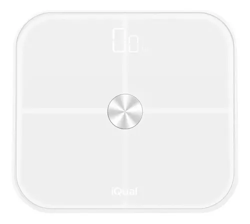 Balanza digital iQual S20 transparente, hasta 180 kg
