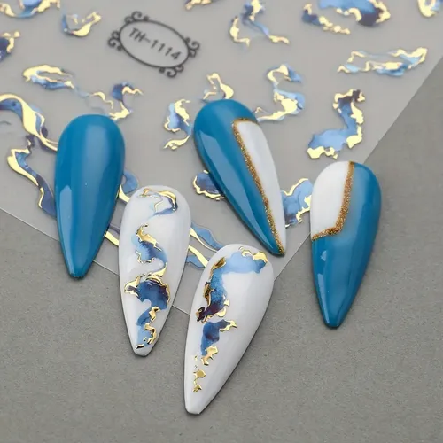 6 Hojas De Pegatinas Autoadhesivas Para Decorar Uñas